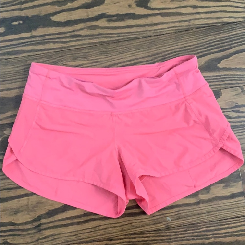 Lululemon Pink Speed Up Shorts Size 4